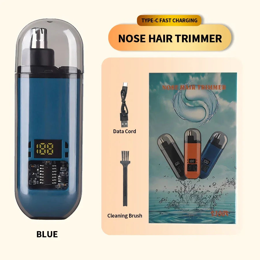 2 IN 1 ELECTRIC PORTABLE EAR & NOSE HAIR TRIMMER