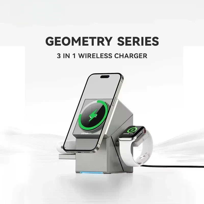 3 IN 1 MAGNETIC WIRELESS CHARGING CUBE