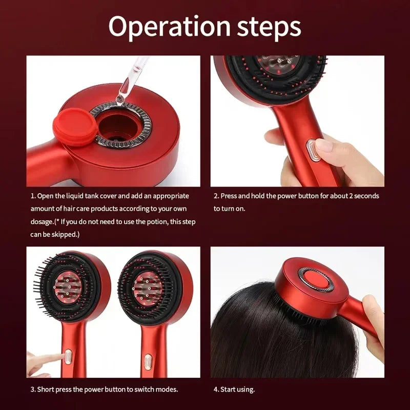 3 IN 1 ELECTRIC HAIR SCALP MASSAGER WITH OIL APPLICATOR