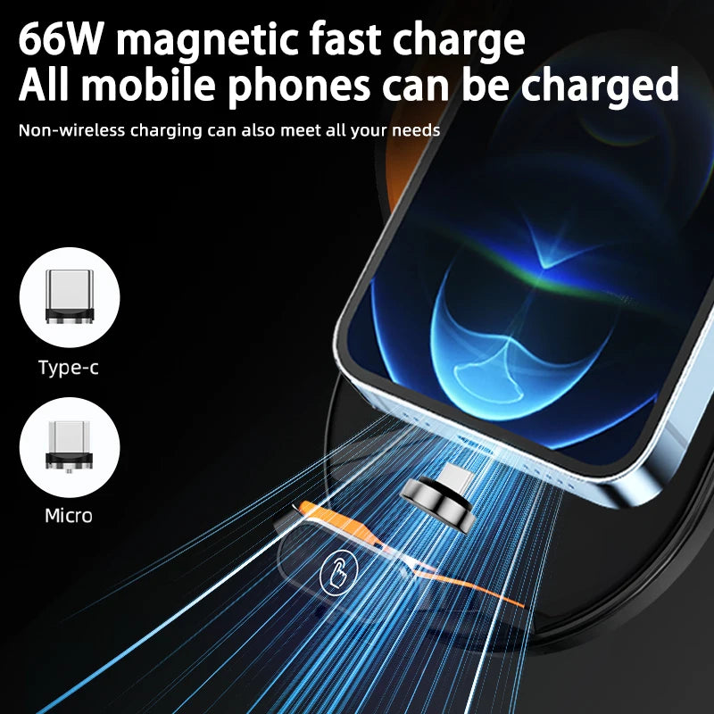 WIRELESS CAR CHARGER & PHONE HOLDER