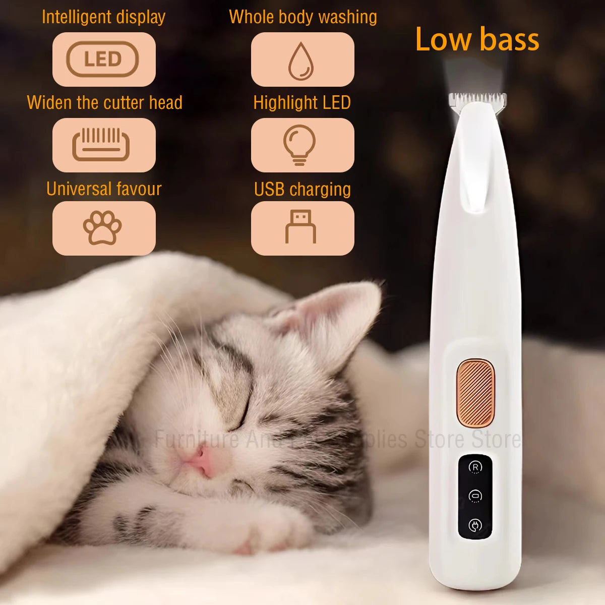 LED PET HAIR TRIMMER