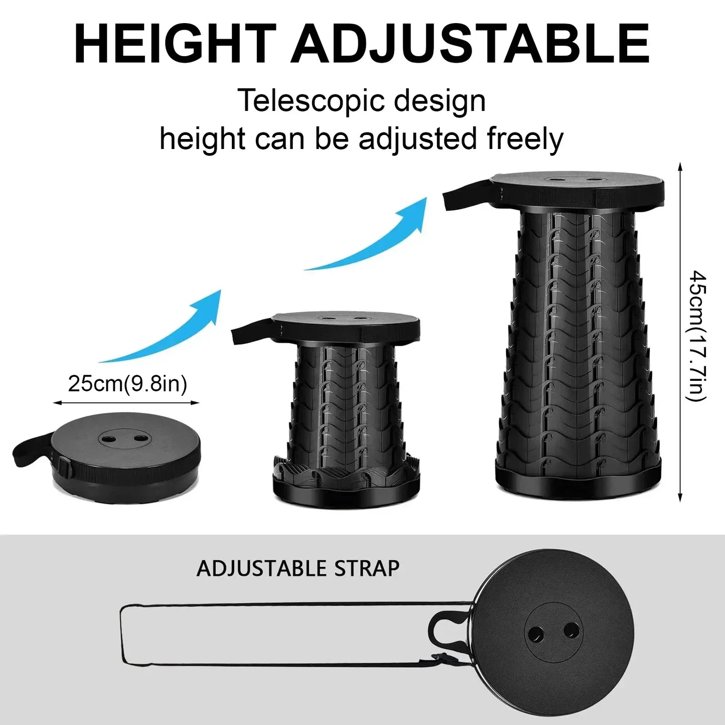 PORTABLE FOLDING STOOL