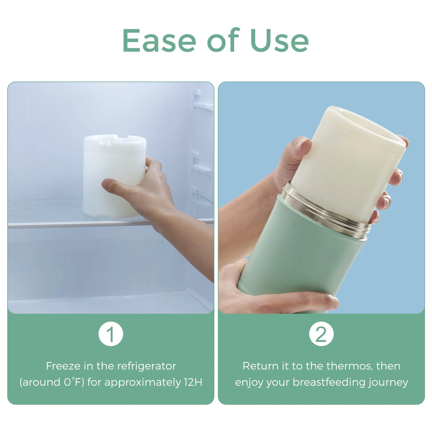 MOMCOZY 22oz PORTABLE BREAST MILK COOLER