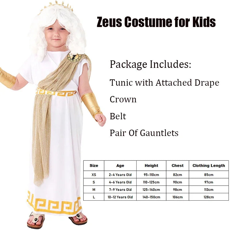KIDS - BOYS - GODDESS ZEUS COSTUME
