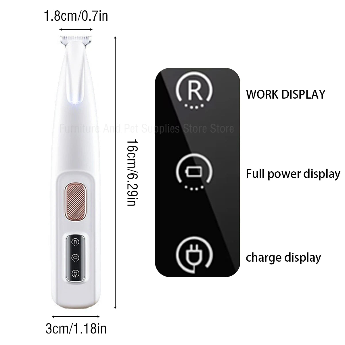 LED PET HAIR TRIMMER