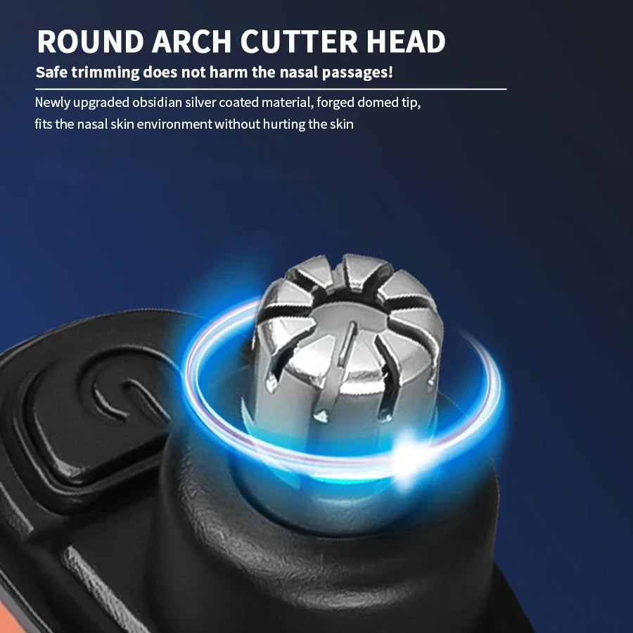 2 IN 1 ELECTRIC PORTABLE EAR & NOSE HAIR TRIMMER