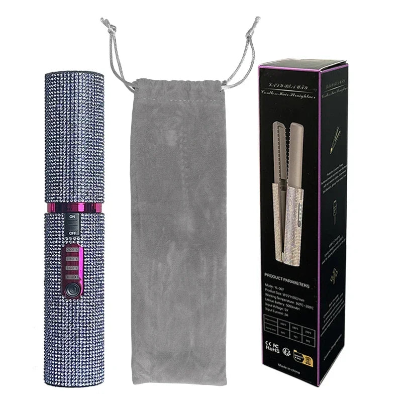 WIRELESS 2-IN-1 HAIR STRAIGHTENER & CURLER