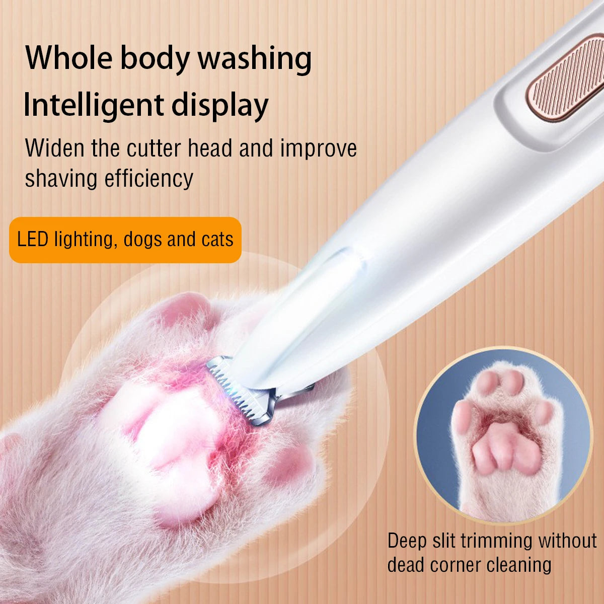 LED PET HAIR TRIMMER