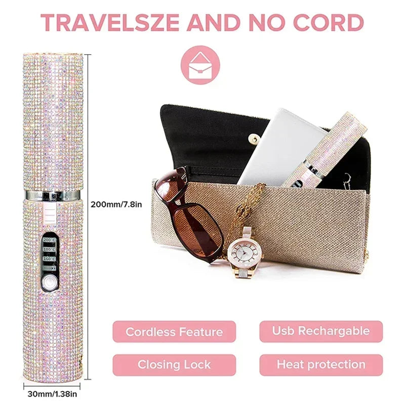 WIRELESS 2-IN-1 HAIR STRAIGHTENER & CURLER