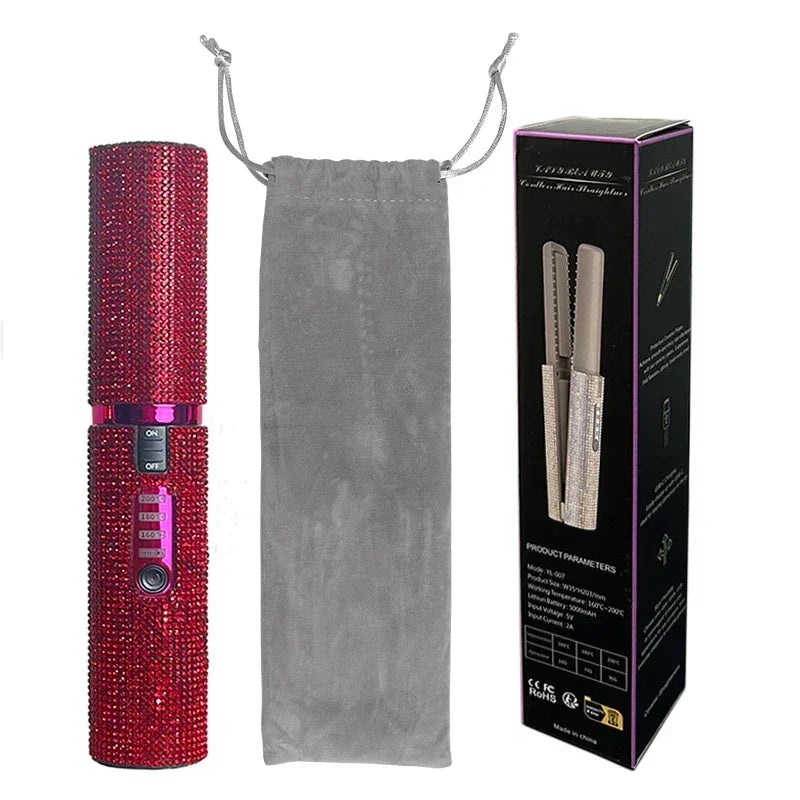 WIRELESS 2-IN-1 HAIR STRAIGHTENER & CURLER