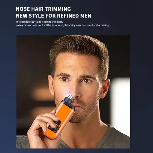 2 IN 1 ELECTRIC PORTABLE EAR & NOSE HAIR TRIMMER