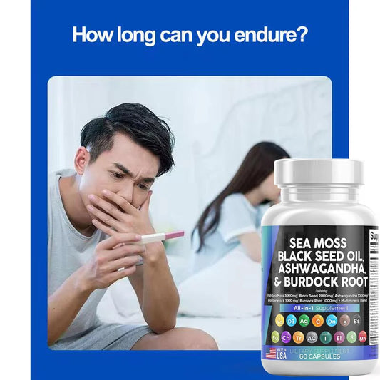 Natural Ashwagandha & Sea moss Capsules