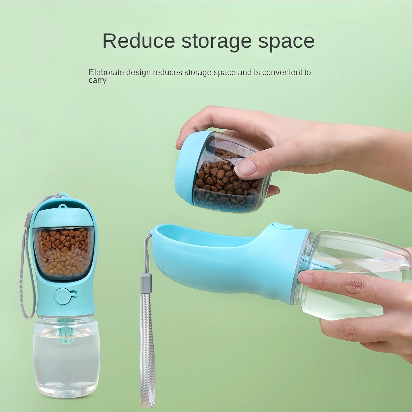 PORTABLE PET WATER & FOOD STORAGE