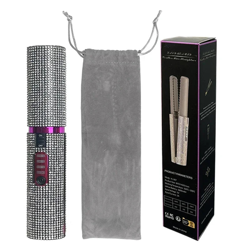 WIRELESS 2-IN-1 HAIR STRAIGHTENER & CURLER
