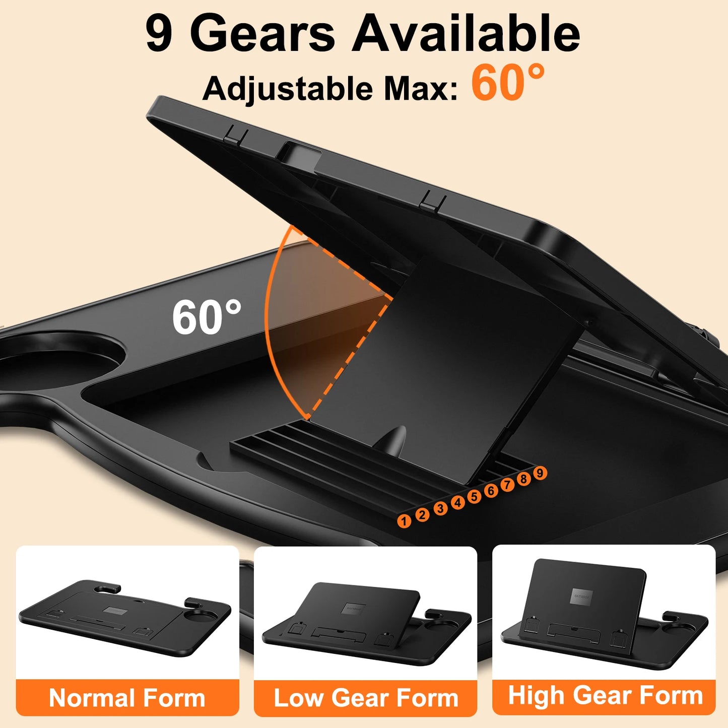 PORTABLE CAR LAPTOP COMPUTER DESK