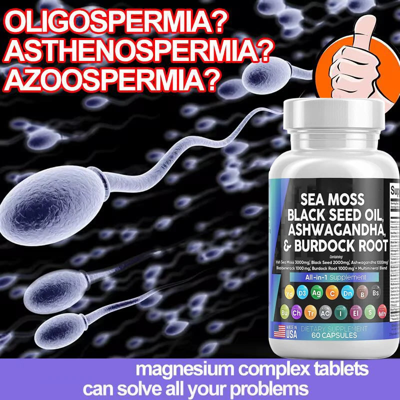 Natural Ashwagandha & Sea moss Capsules