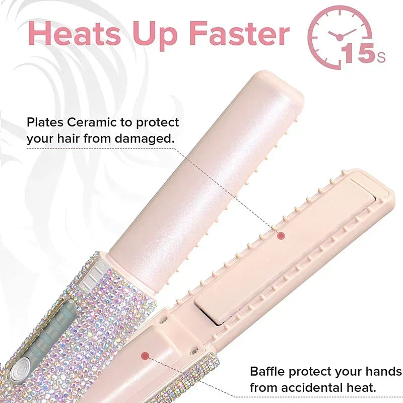 WIRELESS 2-IN-1 HAIR STRAIGHTENER & CURLER