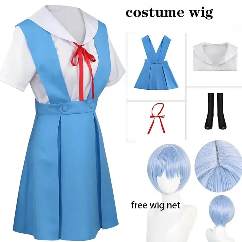 ADULT- WOMEN- AYANAMI REI ANIME COSPLAY