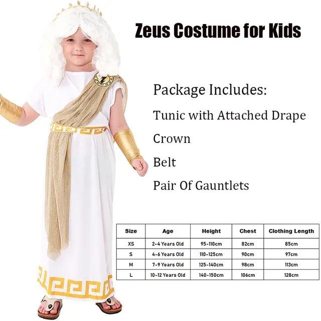 KIDS - BOYS - GODDESS ZEUS COSTUME