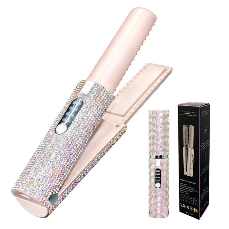 WIRELESS 2-IN-1 HAIR STRAIGHTENER & CURLER