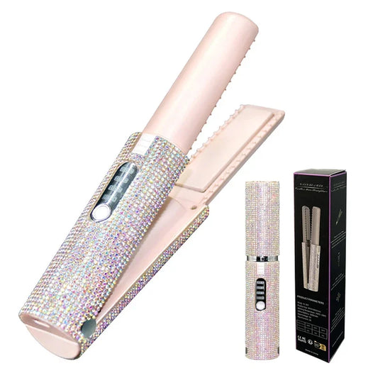 WIRELESS 2-IN-1 HAIR STRAIGHTENER & CURLER