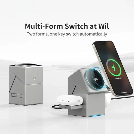 3 IN 1  MAGNETIC WIRELESS CHARGING CUBE
