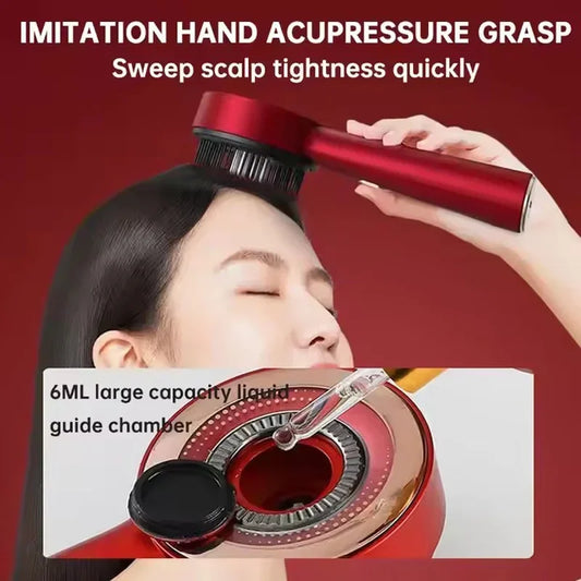 3 IN 1 ELECTRIC HAIR SCALP MASSAGER WITH OIL APPLICATOR