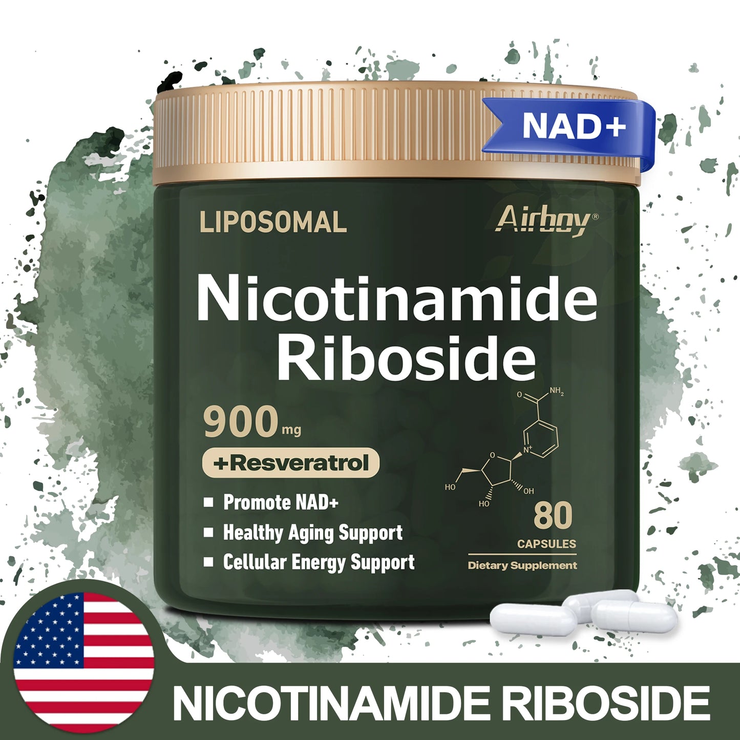NAD+-LIPOSOMAL NICOTINAMIDE RIBOSIDE, RESVERATROL