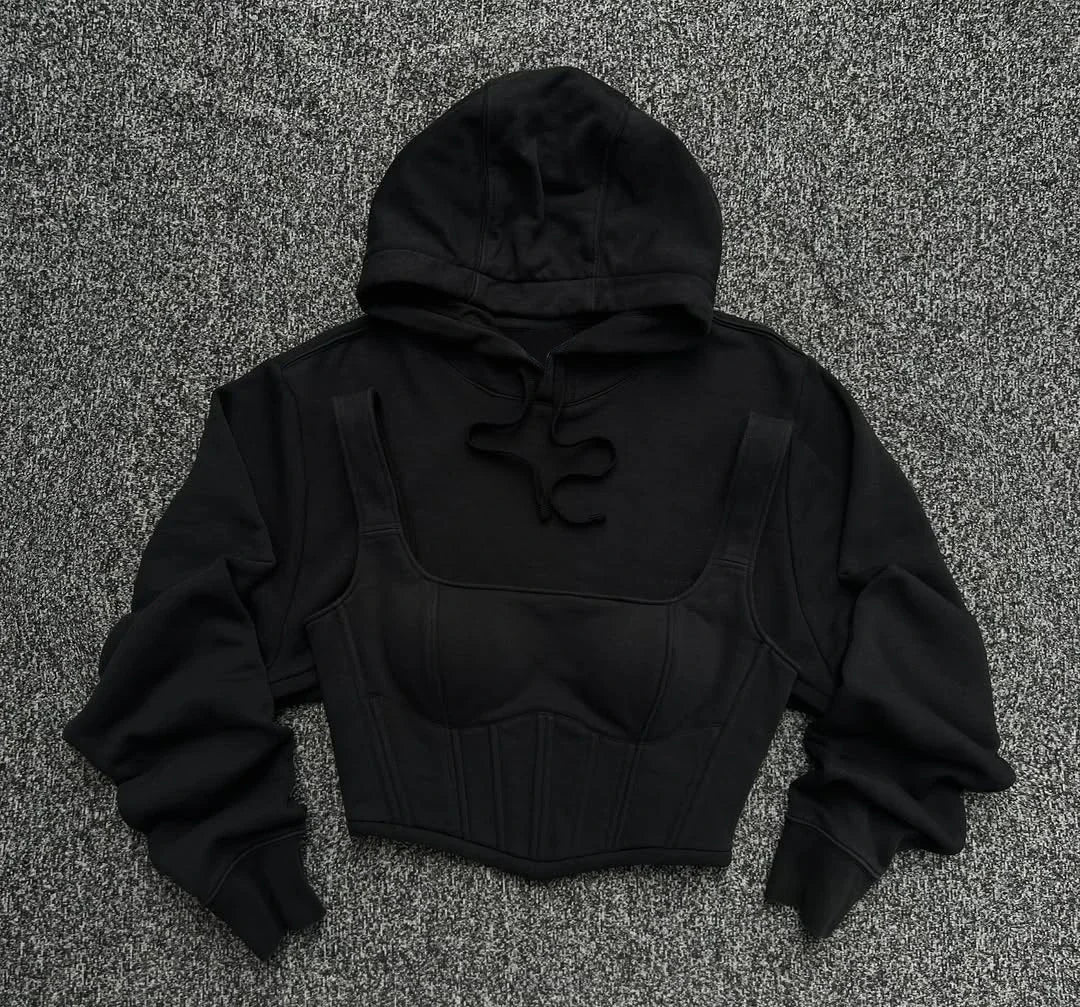 STYLISH CORSET & HOODIE SET
