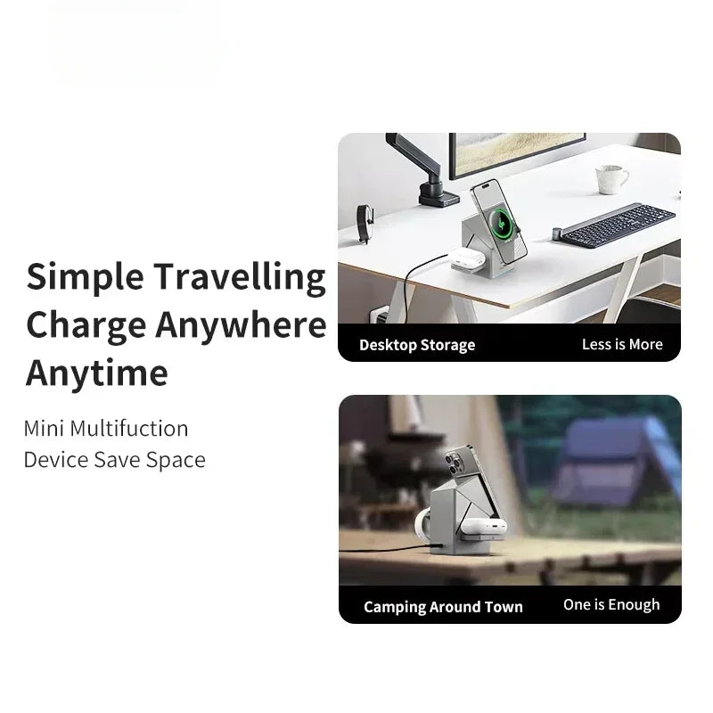 3 IN 1  MAGNETIC WIRELESS CHARGING CUBE