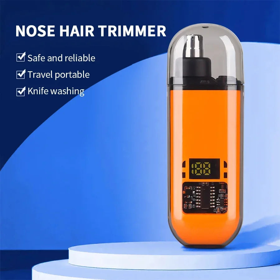 2 IN 1 ELECTRIC PORTABLE EAR & NOSE HAIR TRIMMER