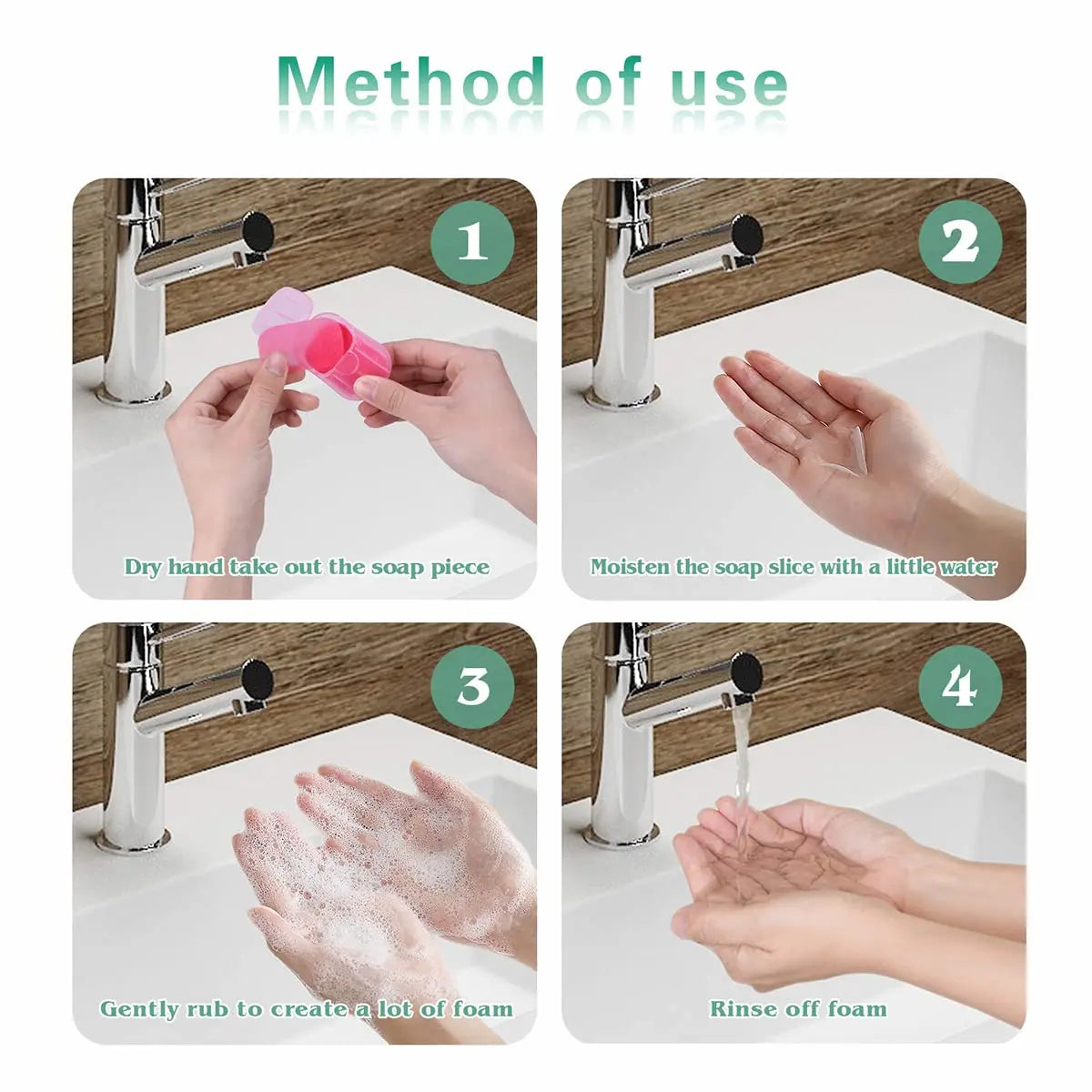 DISPOSABLE SOAP PAPER SHEETS