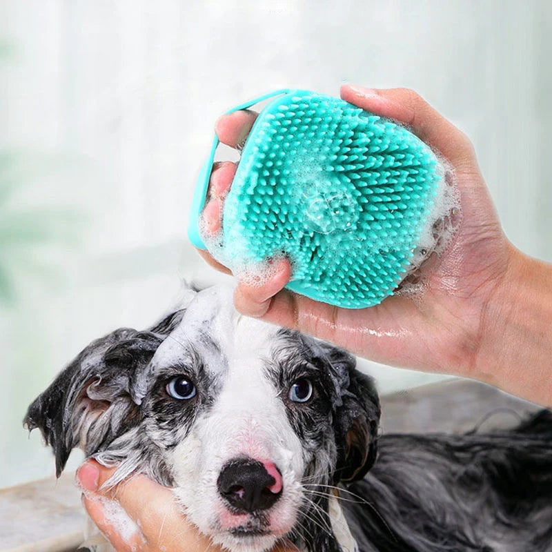 SILICONE PET BATHING BRUSH