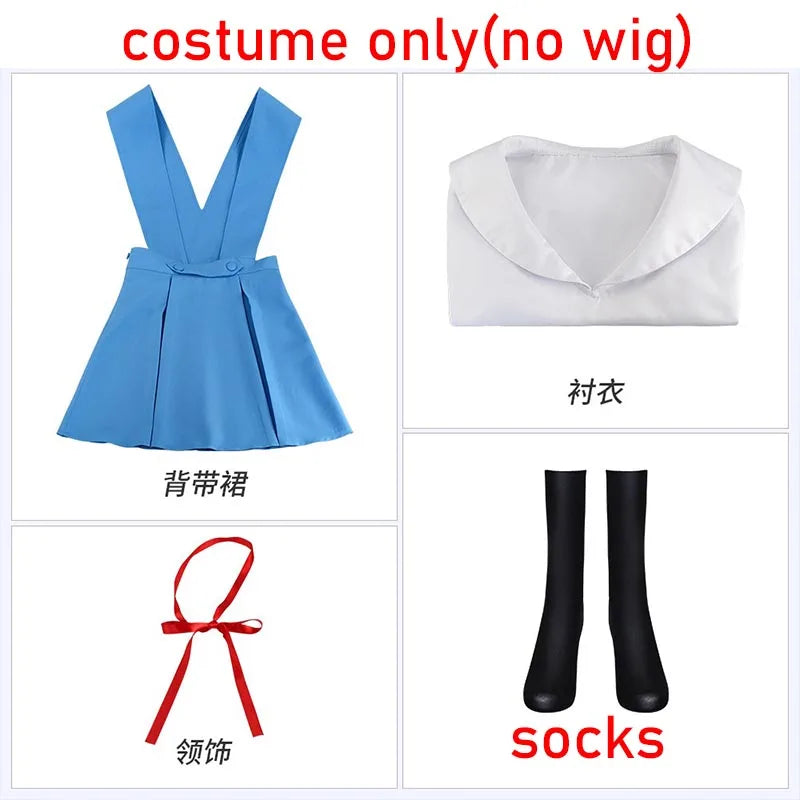 ADULT- WOMEN- AYANAMI REI ANIME COSPLAY