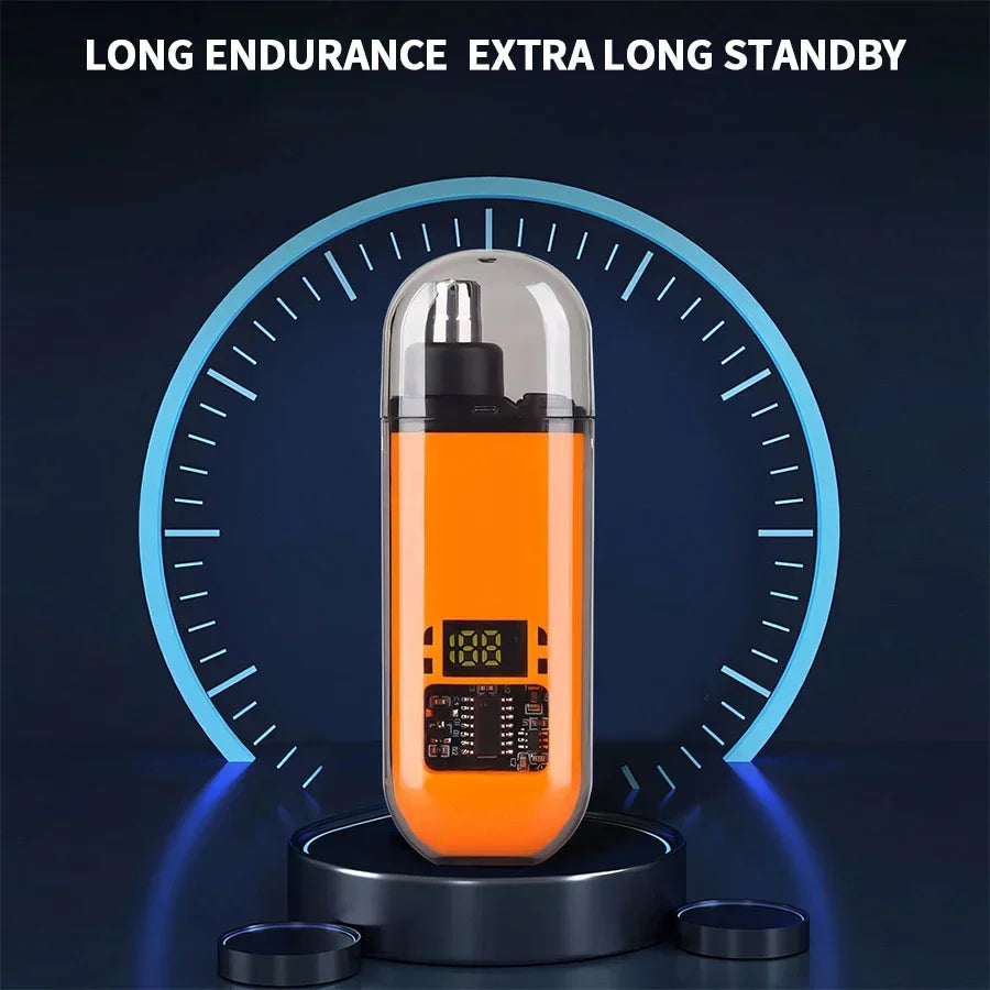 2 IN 1 ELECTRIC PORTABLE EAR & NOSE HAIR TRIMMER