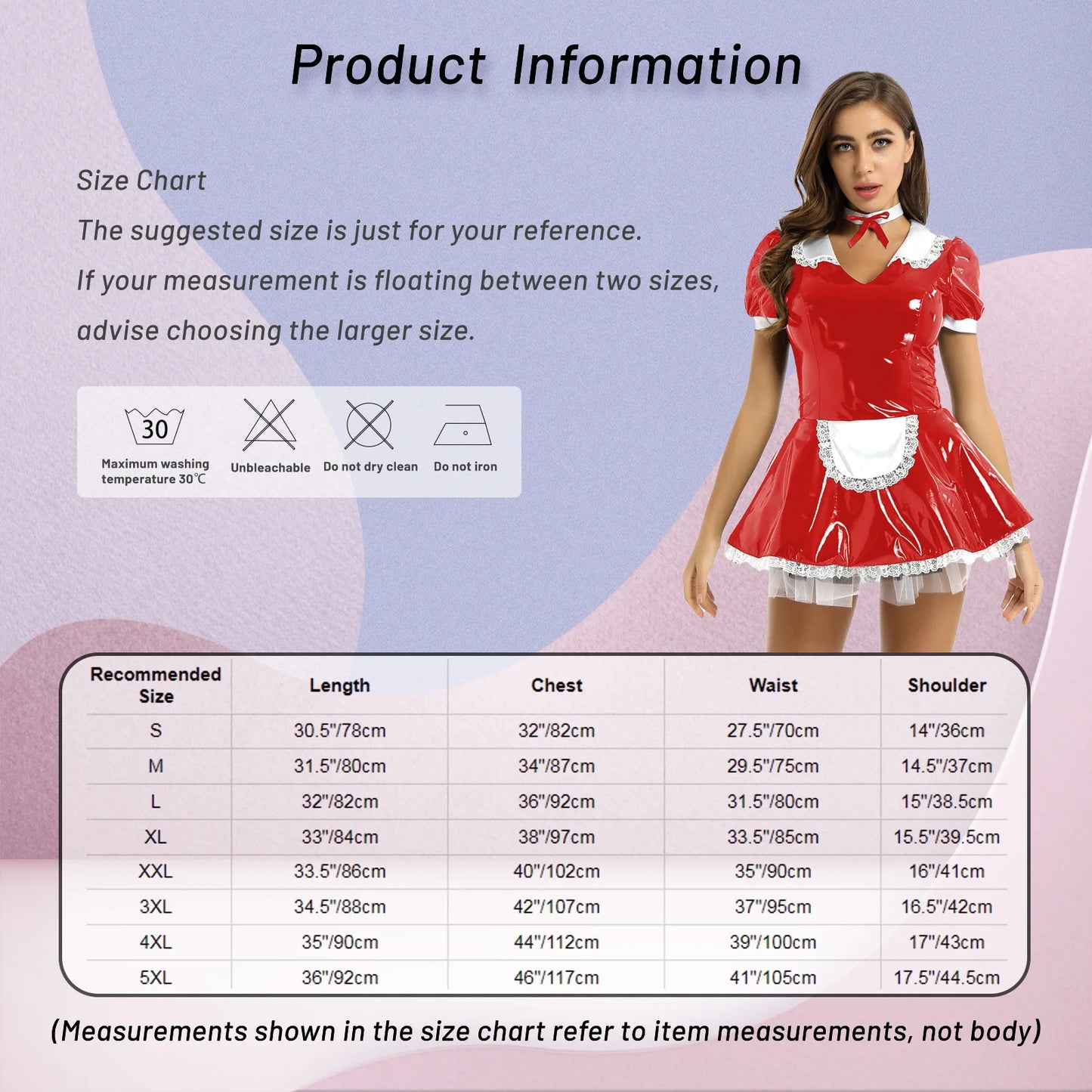 ADULT- WOMEN- LEATHER DRESS MAID COSTUME