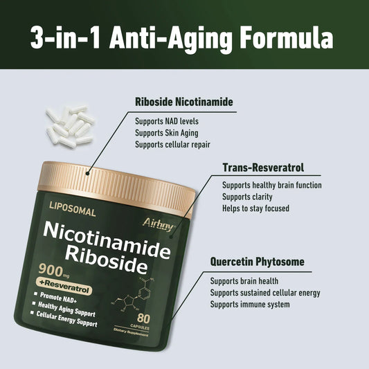 NAD+-LIPOSOMAL NICOTINAMIDE RIBOSIDE, RESVERATROL