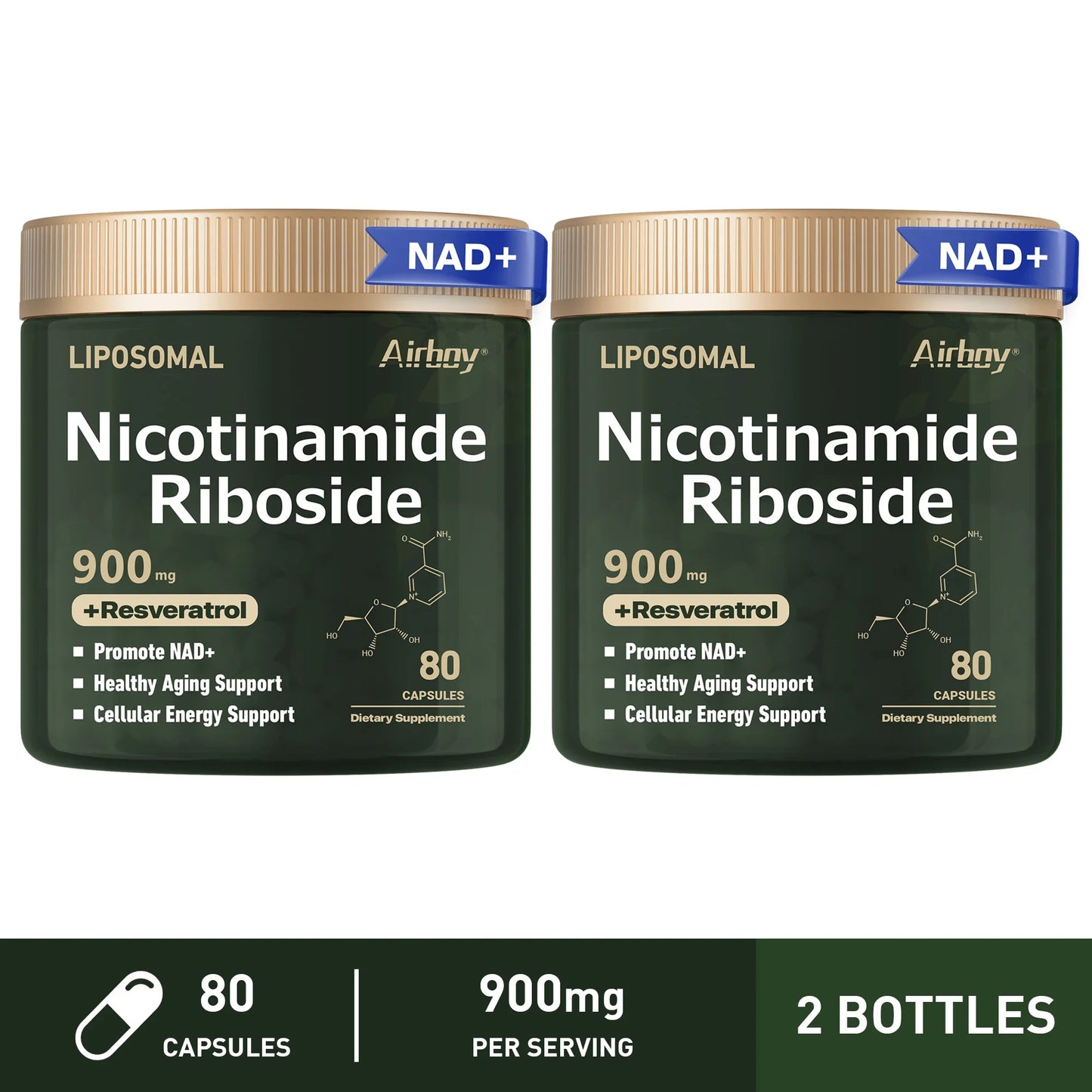 NAD+-LIPOSOMAL NICOTINAMIDE RIBOSIDE, RESVERATROL