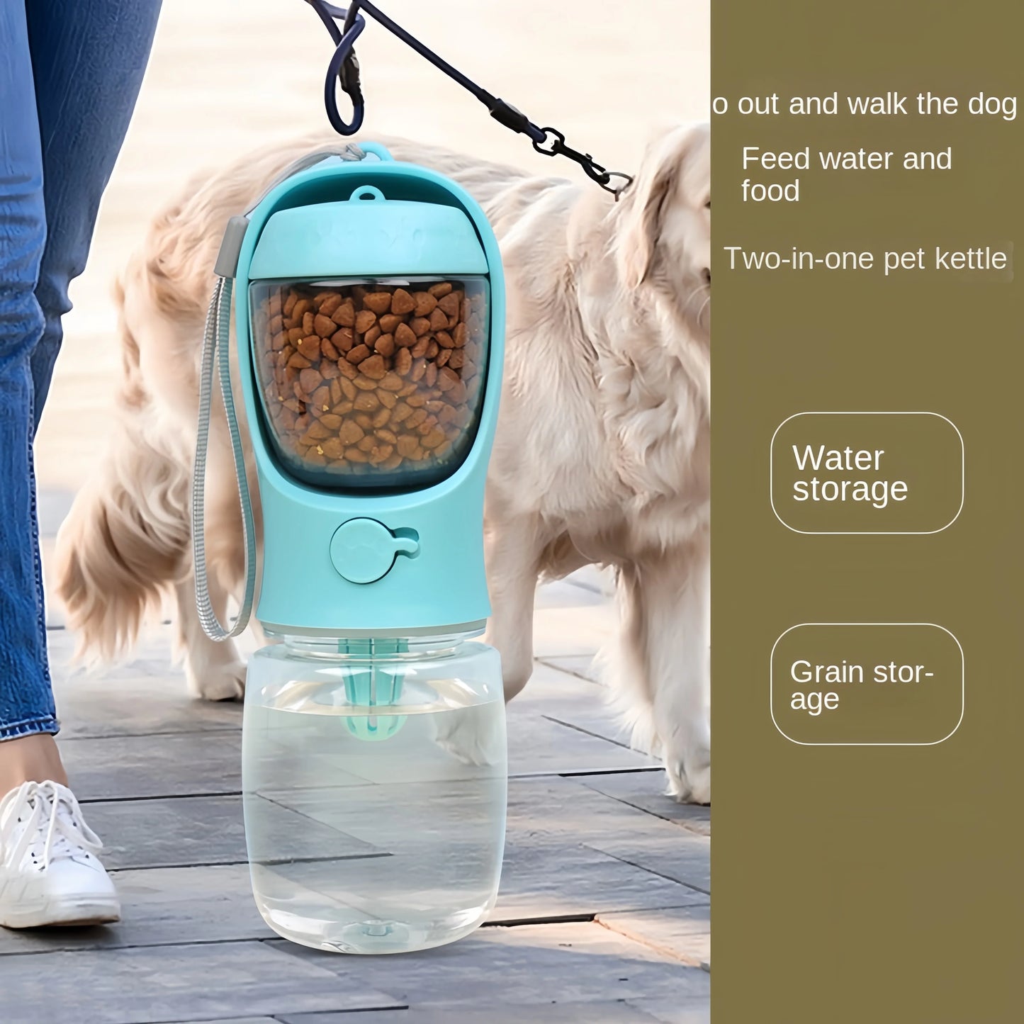 PORTABLE PET WATER & FOOD STORAGE
