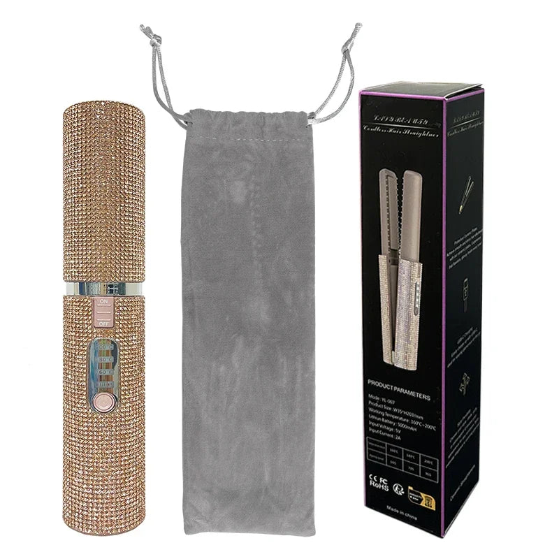 WIRELESS 2-IN-1 HAIR STRAIGHTENER & CURLER