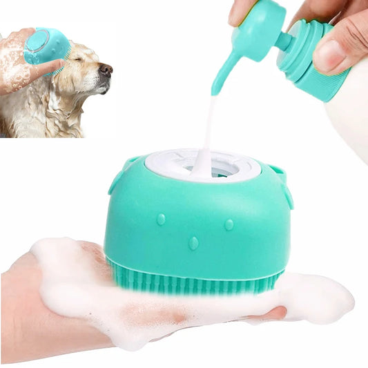 SILICONE PET BATHING BRUSH
