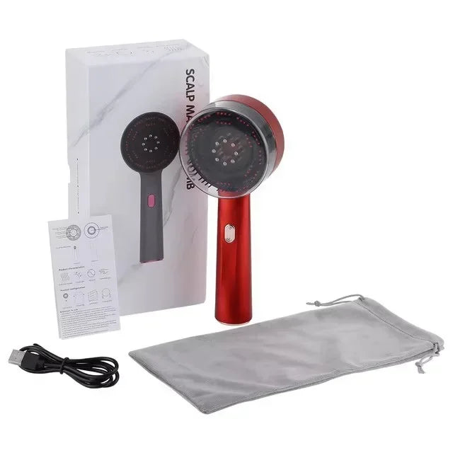 3 IN 1 ELECTRIC HAIR SCALP MASSAGER WITH OIL APPLICATOR